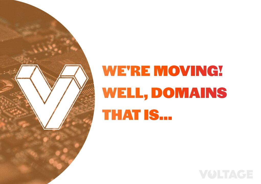We're Moving! Well, domains that is...