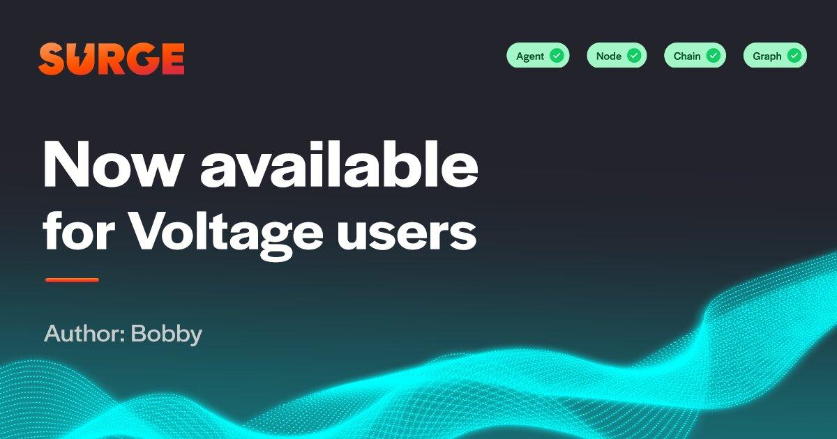 Surge now available for Voltage users