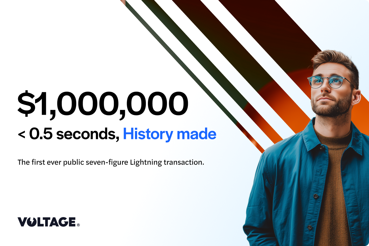 Highlights The first ever public seven-figure Lightning transaction.