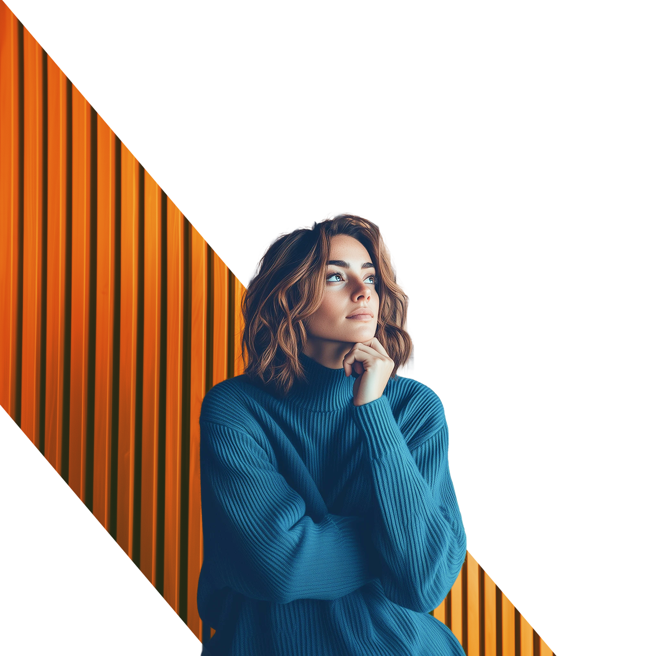 Thinking woman