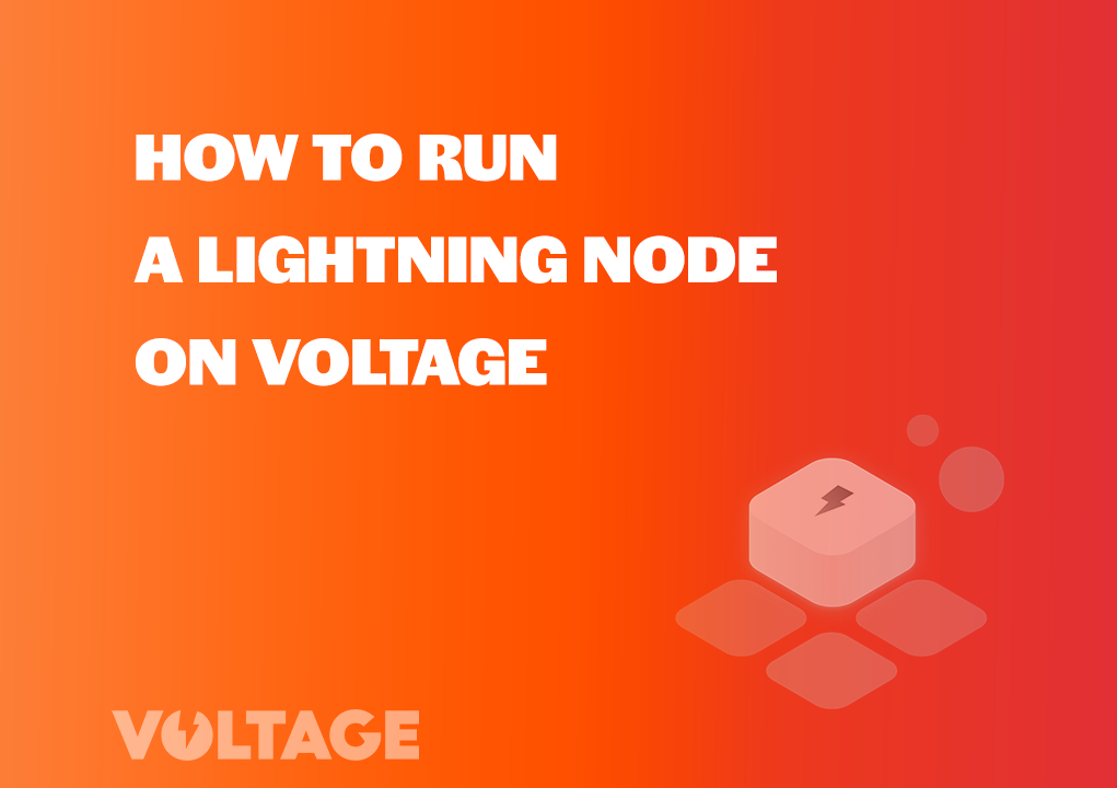 How to run a Lightning Node on Voltage blog