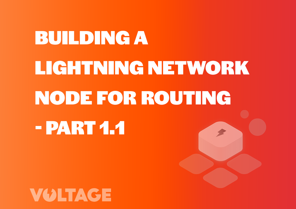 Building a Lightning Network Node for Routing –  Part 1.1 blog