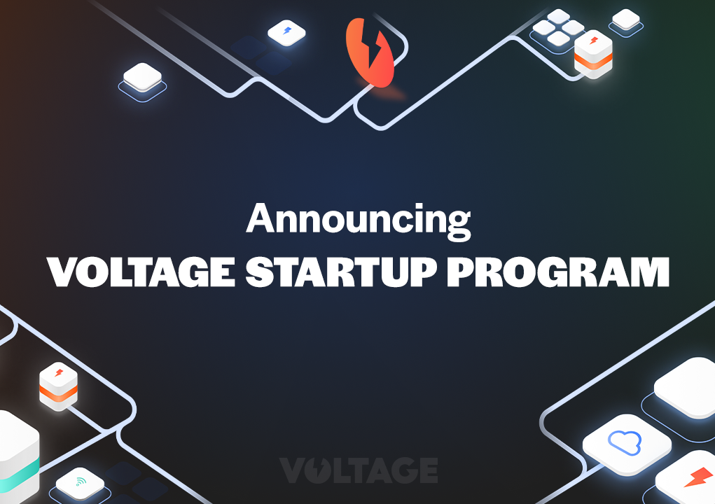 Announcing Voltage Startup Program blog