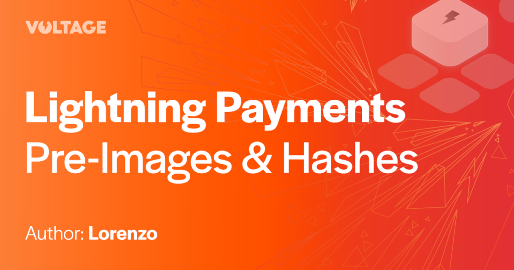 Lightning Payments: Pre-Images & Hashes blog